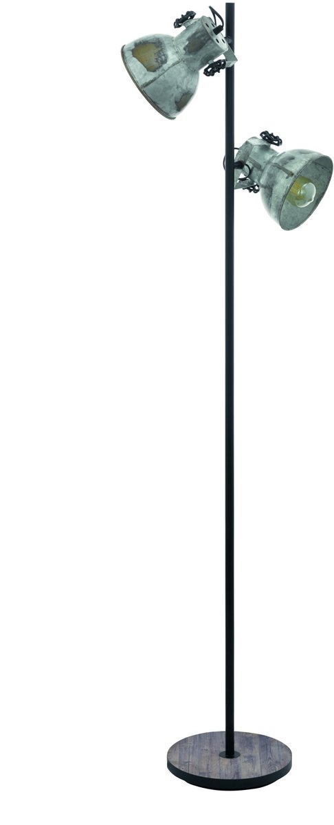 EGLO Barnstaple Vloerlamp - E27 - 158 cm - Bruin/Zwart