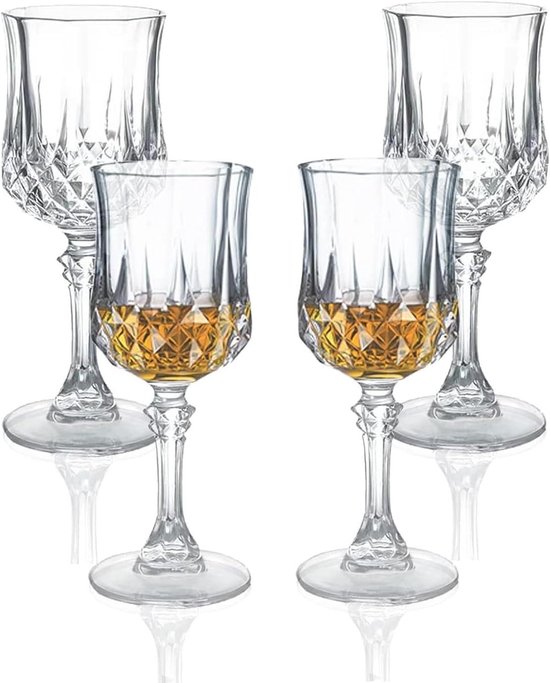 Premium Plastic Coupéglazen - 120 ml - Stevig Herbruikbaar - Cocktails