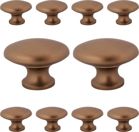 GODNECE Set meubelknoppen 12 meubelknoppen vintage kastknoppen meubelgreep set deurknop brons