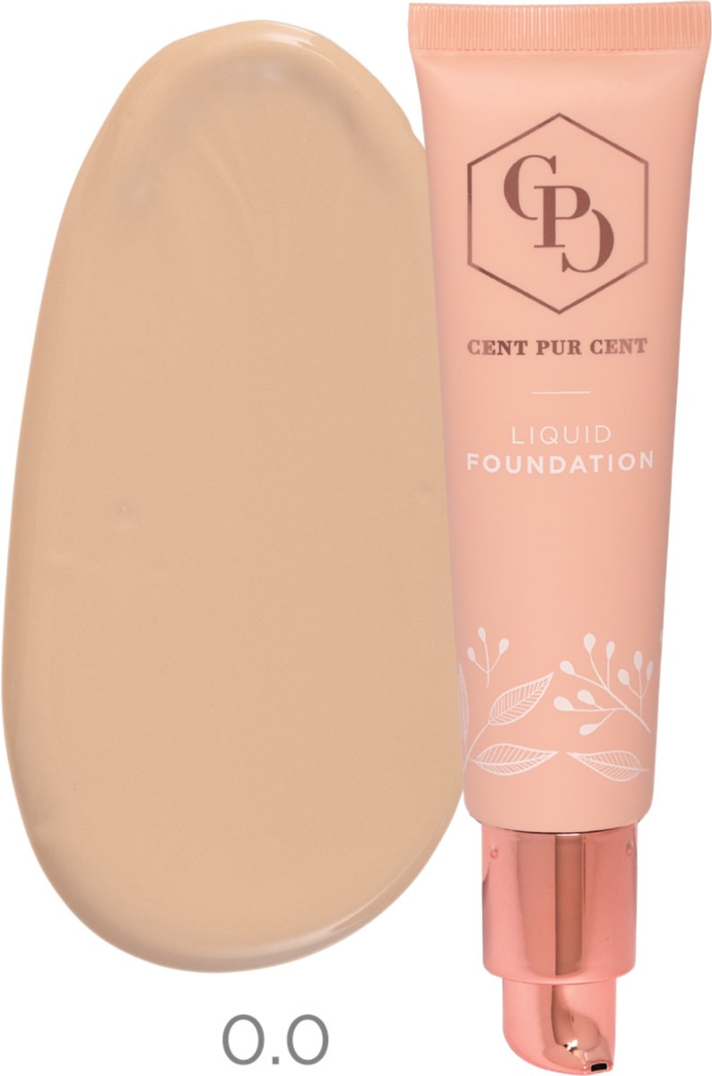 Cent Pur Cent Liquid Mineral Foundation 0.0 - Minerale Foundation - Huidvriendelijk