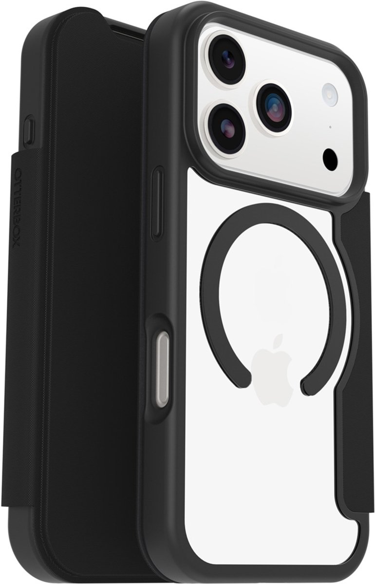 OtterBox React - Backcover geschikt voor iPhone 17 Pro - Transparant/Zwart