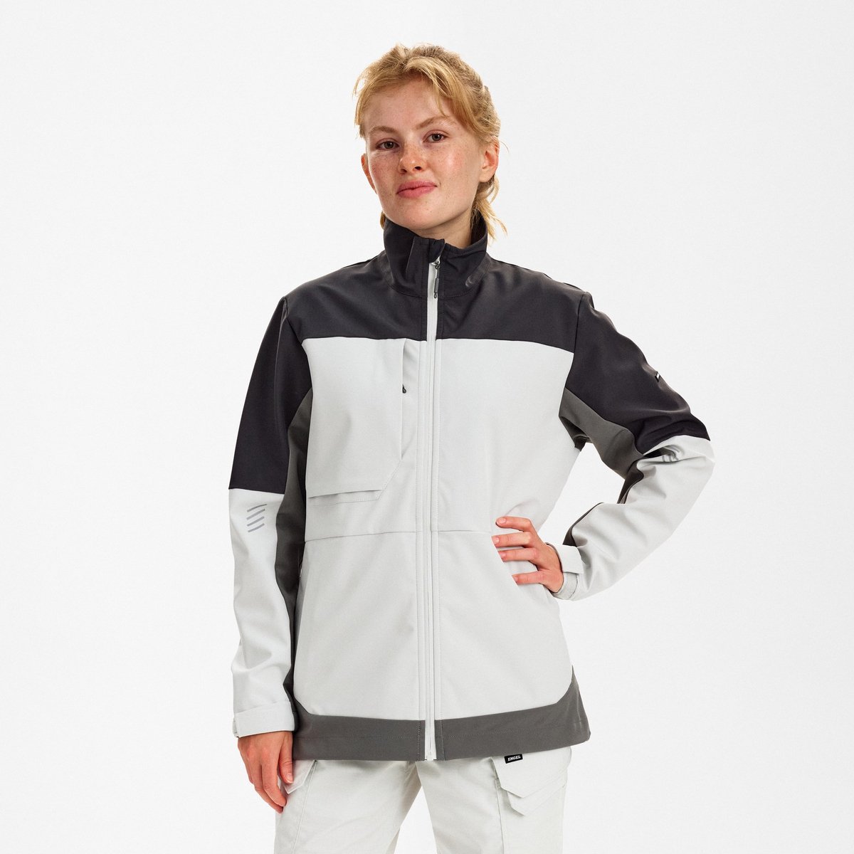 Engel Entire softshell jack voor dames 1335-140 Bone Antraciet