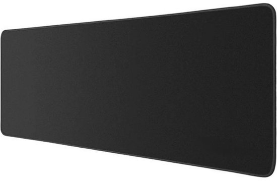 Qost - Tapis de souris étendu - Zwart - 90 x 45 cm - Dessous antidérapant - Tapis de souris Gaming - Imperméable - Tapis de souris XXL