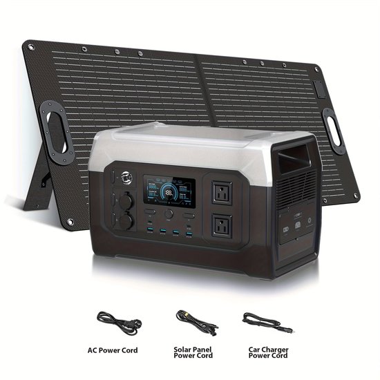 1000w 120000mah 444wh draagbare zonne-generator omvormer ups-voeding voor noodgevallen au - color- black kopen? | Korting tot 74