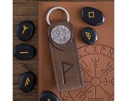 Something Different - Joy Viking Rune Faux Leather Sleutelhanger - Multicolours