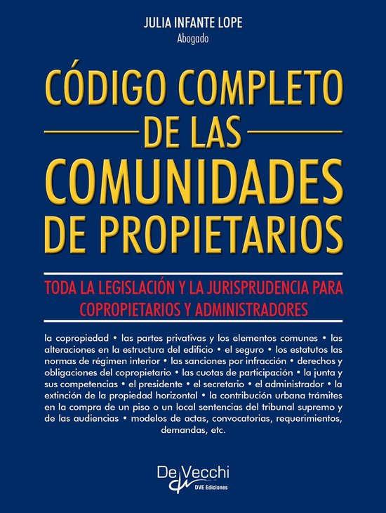 Código completo de las comunidades de propietarios - cover