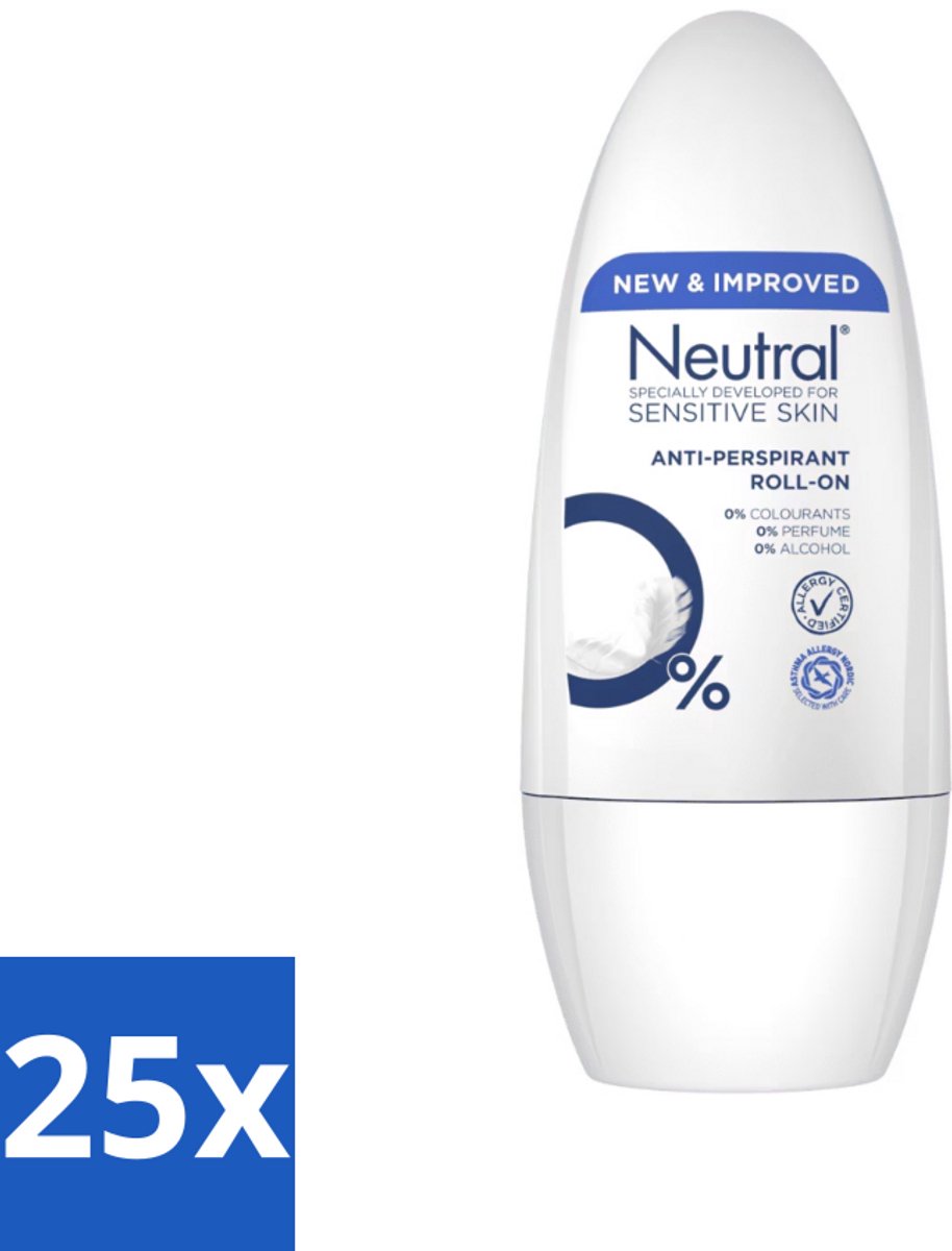 Neutral - Deodorant - Roller - Sensitive Skin - 50ml x 25