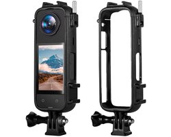 Geschikt voor PC-montageframe, randbehuizing, behuizing met 2 koude schoenen Geschikt voor Insta360 X4-camera