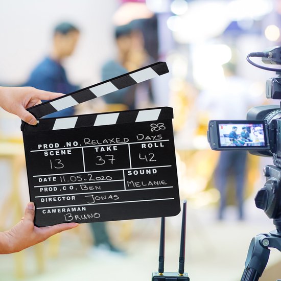 10x filmklapper zwart - film klapboard - filmklap - clapper board ...