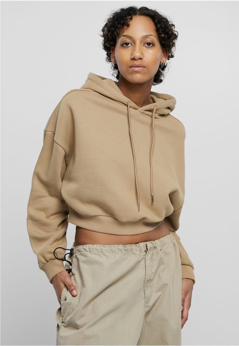 Urban Classics Heavy Crop Hoodie XL Beige