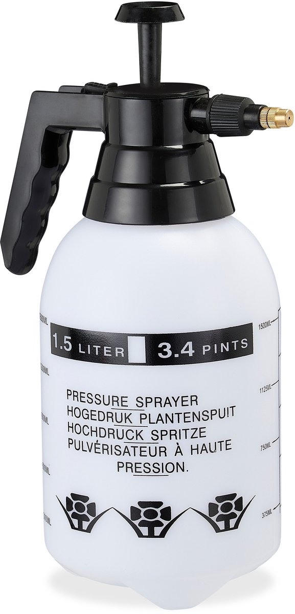 10x drukspruit 1,5l - hogedruk plantenspuit - onkruidspuit - handspuit voor tuin — afbeelding 2