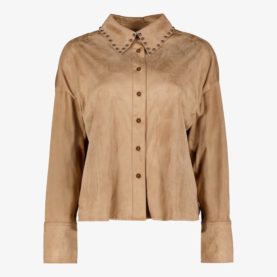 Chemisier Blouse Femme Camel Chemisier Femme TwoDay à Volants
