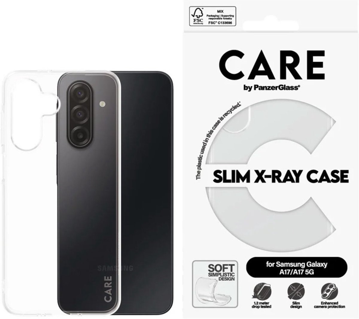 CARE by PanzerGlass Fashionable Case Transp. X-Ray Soft Basic Samsung Galaxy A17/A17 5G