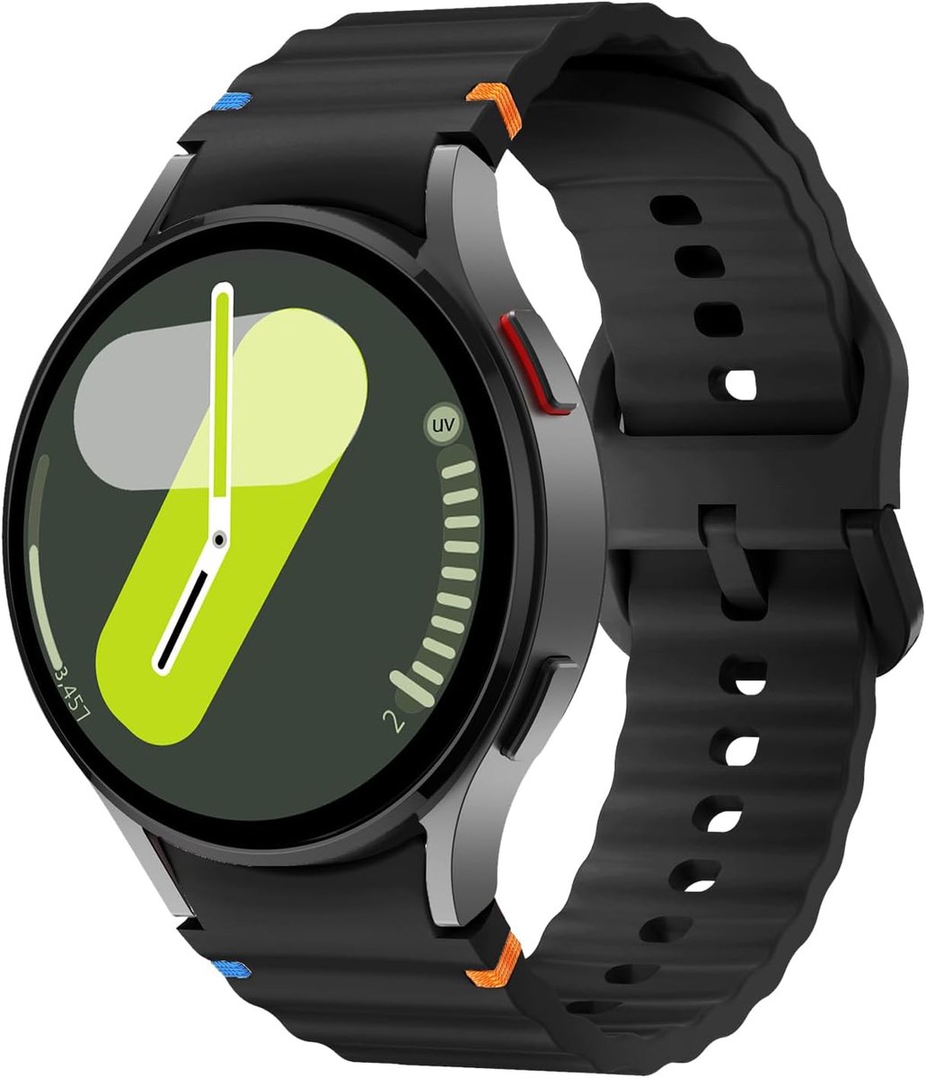 Geschikt voor Samsung Galaxy Watch 4-5-6-7 Siliconen Sportband voor Dames en Heren, Zonder Gap Reserveband