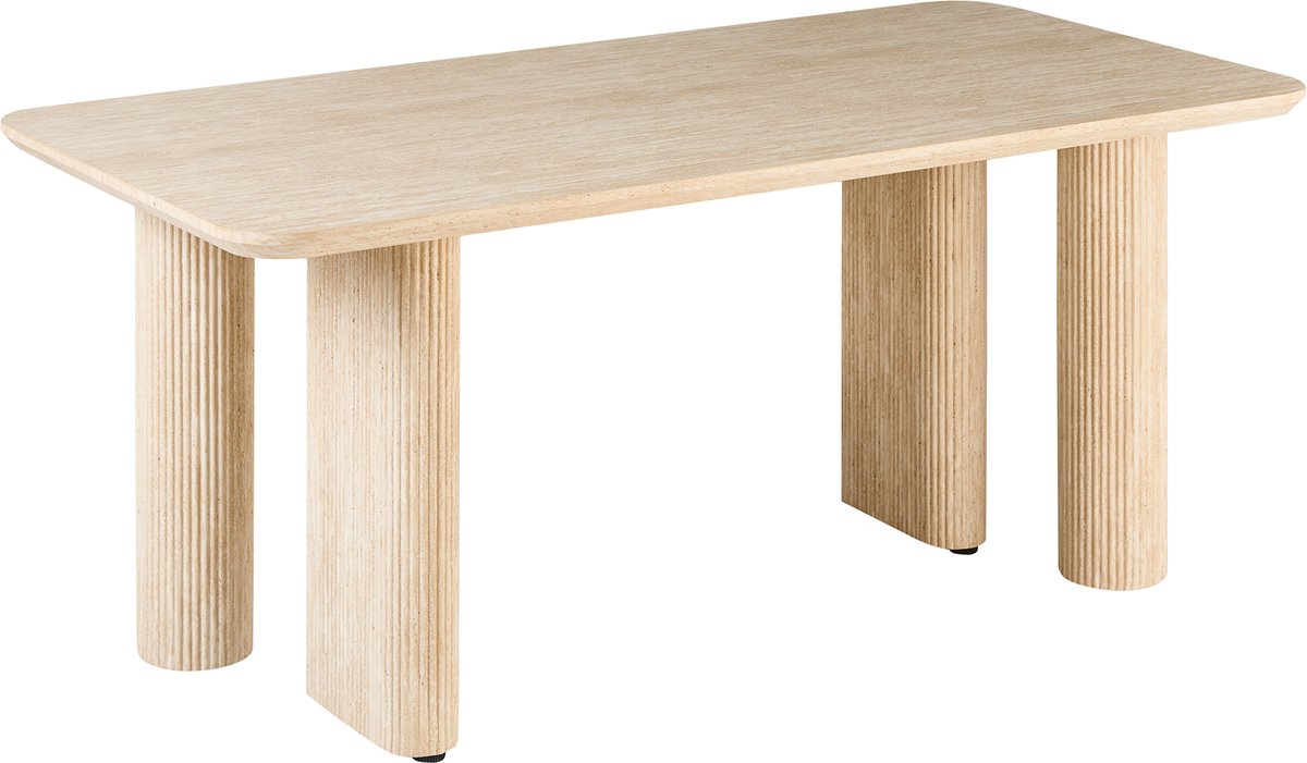 Beliani BARROY - Eettafel - Lichtbruin - 180 x 90 cm - MDF