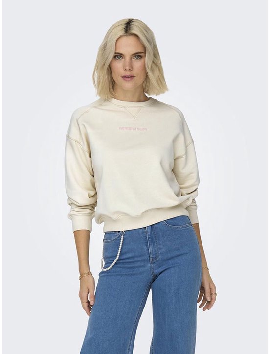 Only Onldiana L/s Sportif Col Rond Imprimé Bouleau Running BEIGE XL