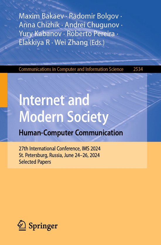 Springer Nature Proceedings Computer Science - Internet and  ... - cover