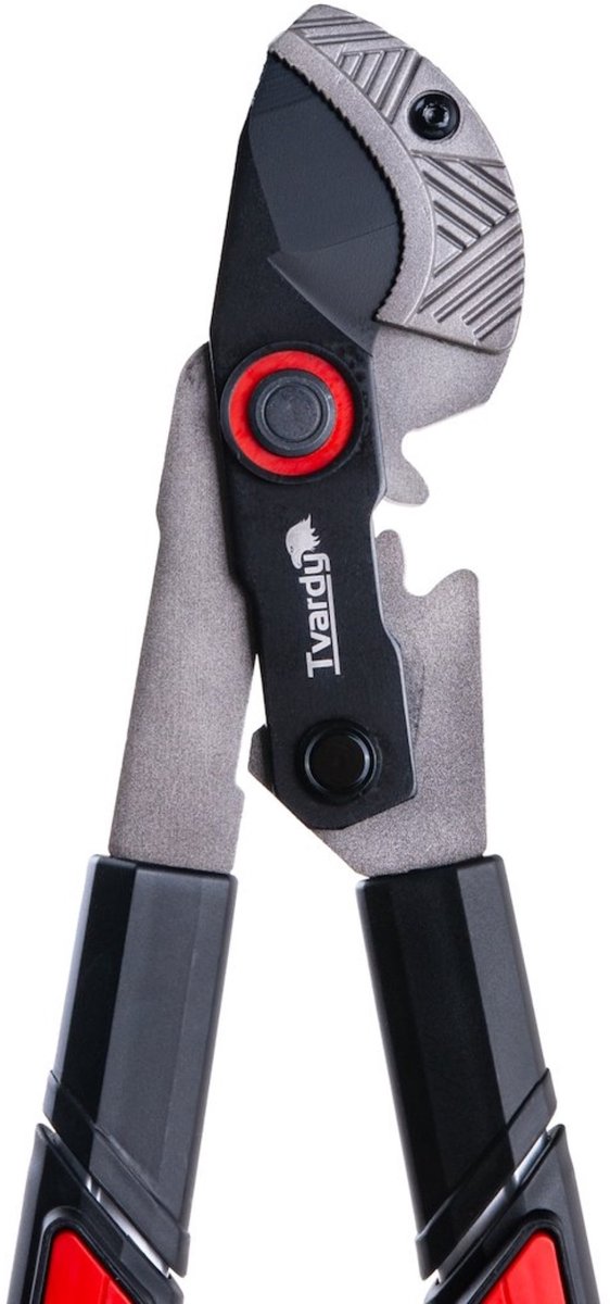 Tvardy Telescoop takkenschaar 715-955 mm met aambeeldmes 65Mn staal PTFE-coating ergonomisch verstelbaar — afbeelding 4