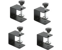 C-klem roestvrij staal 304 - klemmen - steunklem - schroefklem - voor huishoudelijke montage - bouw - lade-installatie - 4 stuks