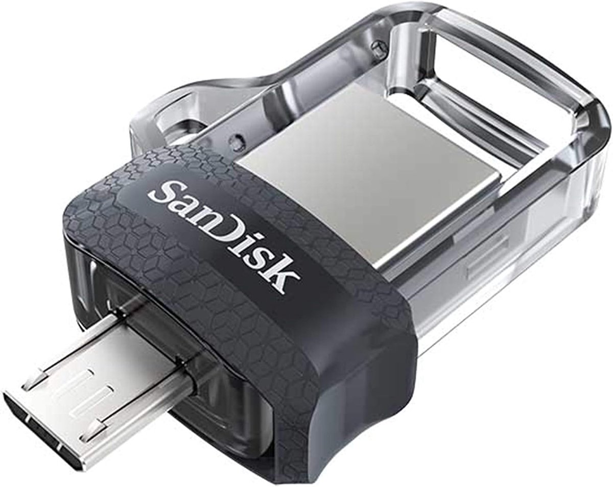 Duale USB 3.0 Flashdrive voor Android Smartphones - 64 GB met Intrekbaar Ontwerp