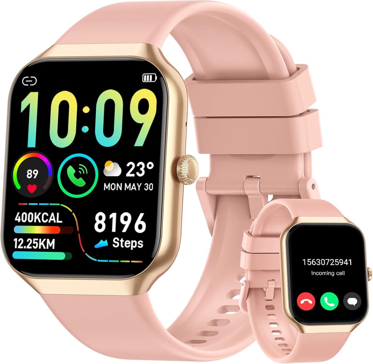 Slimme Horloge voor Vrouwen met Fitness Tracker en Hartslagmeter