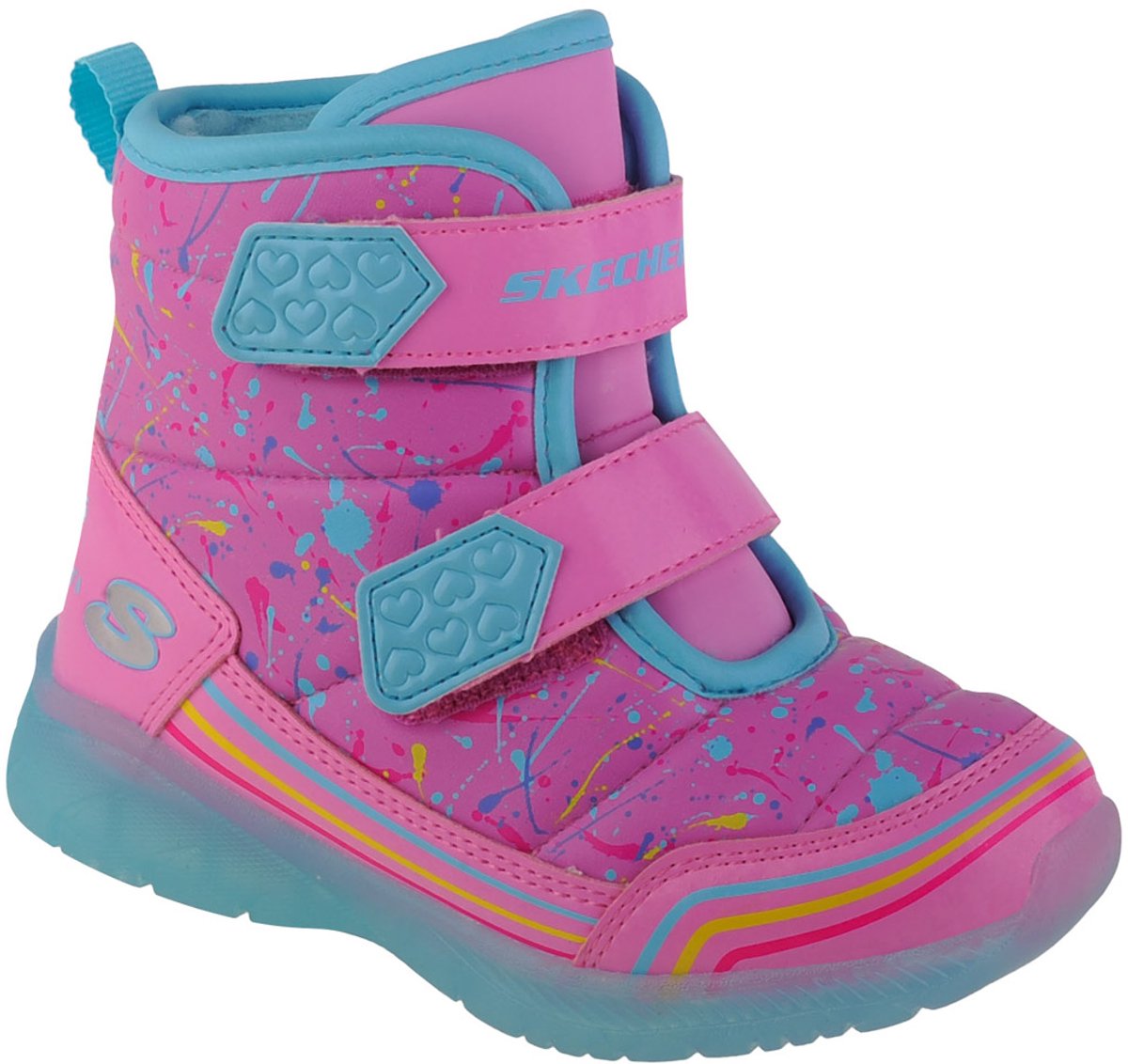 Skechers Illumi-Brights Power Paint voor meisje Sneeuw laarzen Roze