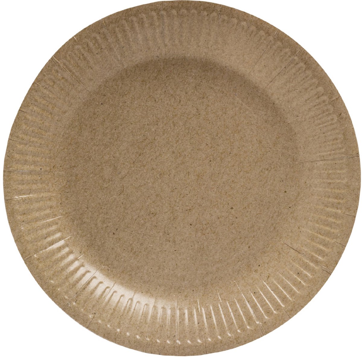 PROnappe kartonnen borden rond 230mm geel, 20 stuks