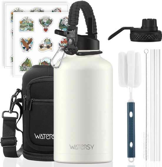 Geïsoleerde Roestvrijstalen Drinkfles 500 Ml - Lekvrije Thermosfles Voor Water Perfect Voor Koud En Warm Drinken