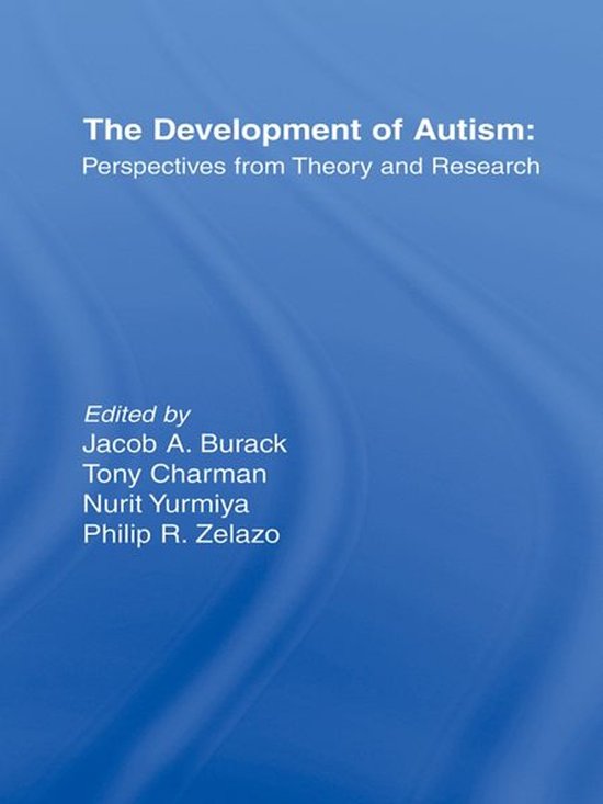 The Development of Autism - cover