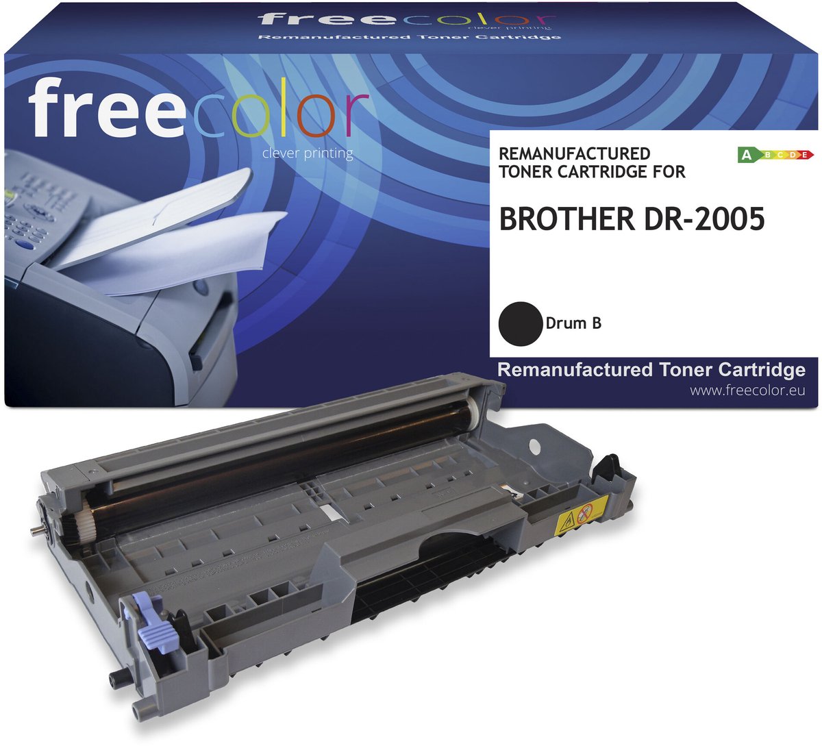 Freecolor - Vervangt Brother DR-2005 Drum - Zwart - 12.000 pagina's - Compatible