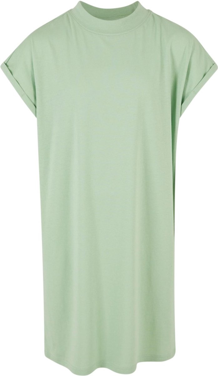 Urban Classics Turtle Extended Shoulder Kinder Korte jurk Kids 110/116 Groen