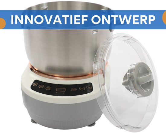 Kneedmachine - Keukenmachines - Deegmachine - Deegmixer - Voor Gestoomde Broodjes, Knoedels en Koekjes - Roestvrij Staal — afbeelding 3