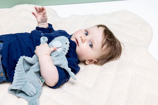 Trixie Baby Knuffeldoekje Mr. Shark - 0m+ - Met fopspeenlus - Gerecycleerde stof van Trixie — afbeelding 3