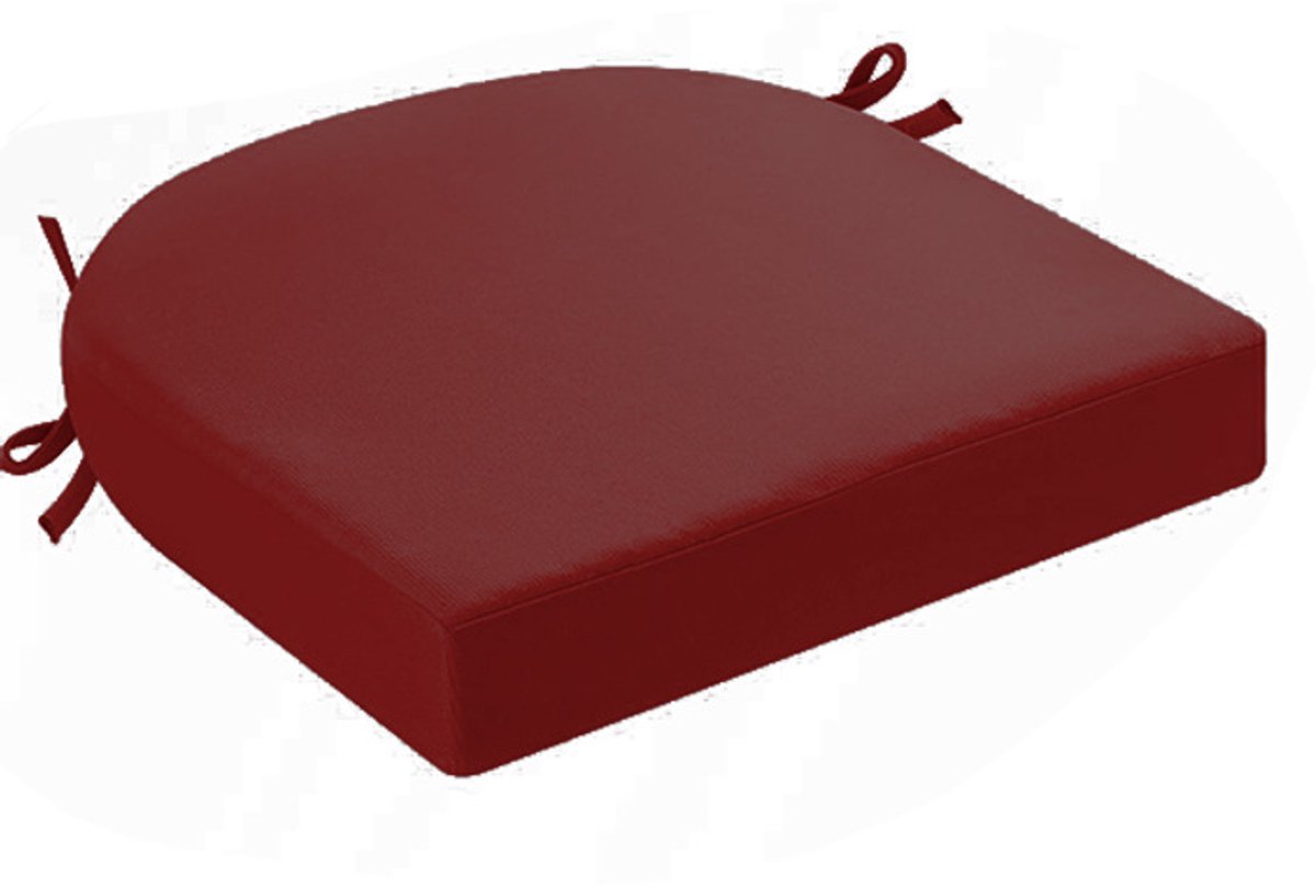 Kussens voor buitenstoelen, set van 2, kussens voor tuinstoelen, waterdicht, met strikband