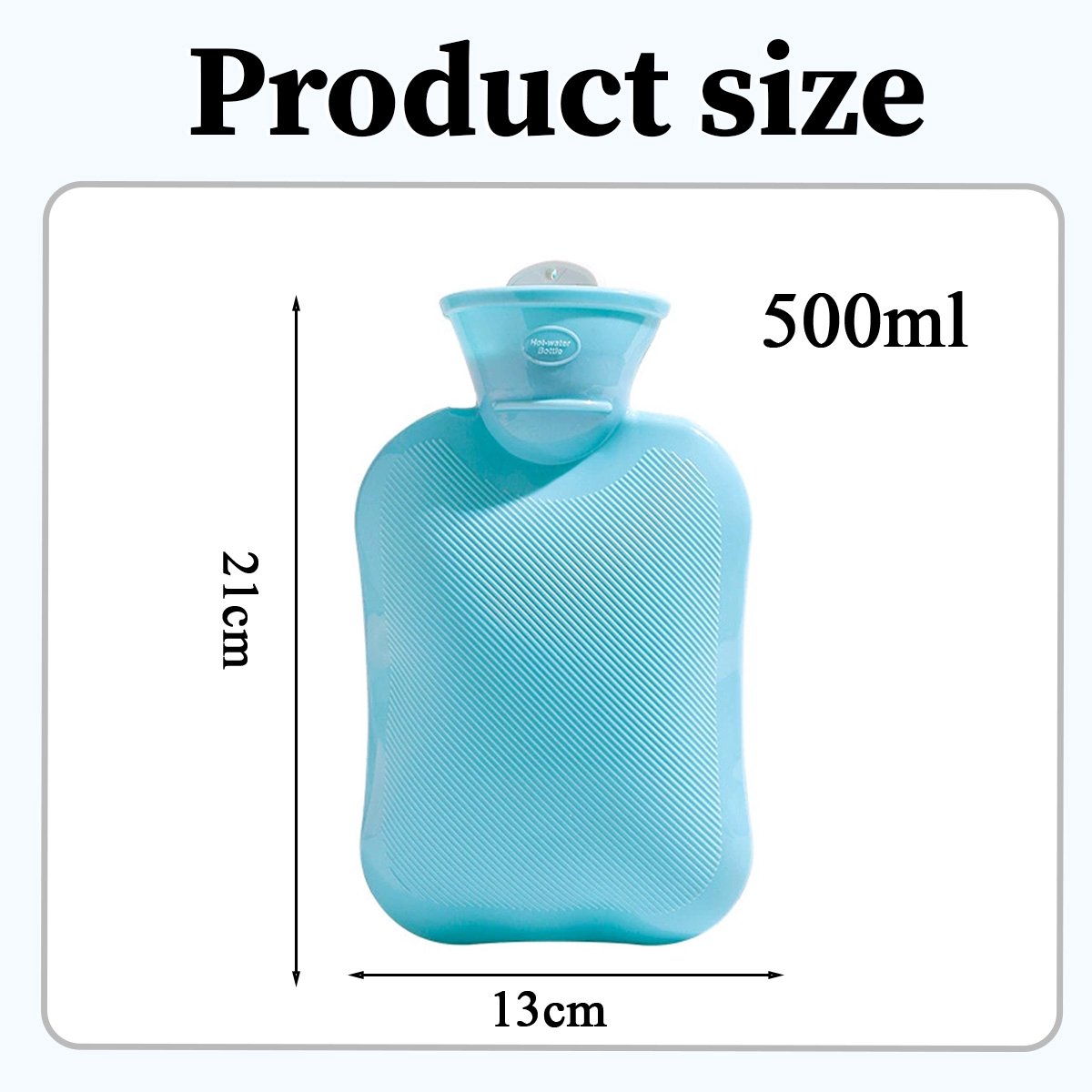Warmtekruik - Kruik - Tot 6 uur warmte - Warmwaterkruik - 0.5 liter – Rubber - Cadeau voor haar, vrouw, vriendin -Student – foto 3