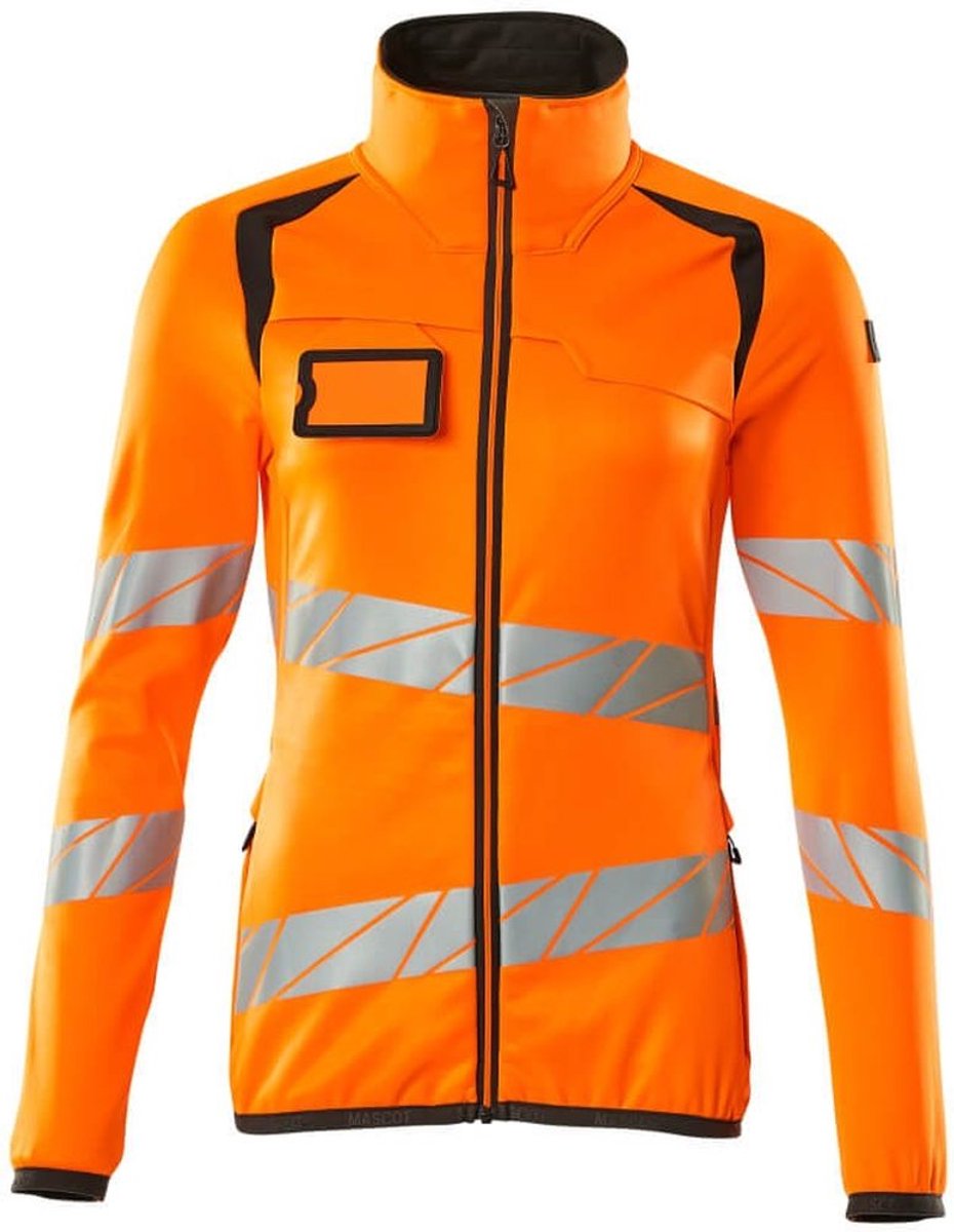 Mascot Accelerate Safe Fleecetrui met rits 19153-315 - hi-vis oranje/donkerantraciet - 4XL
