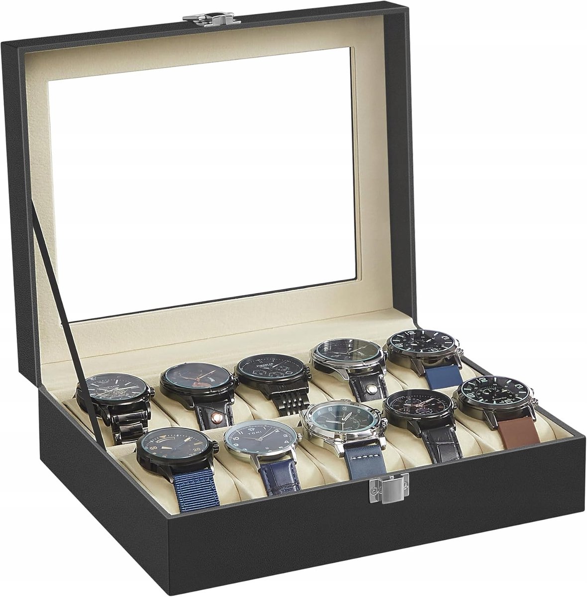 Elegante Horlogedoos voor 10 Horloges - Luxe Presentatie Bescherming