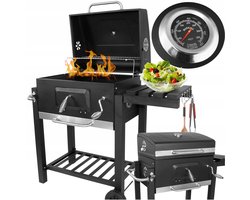 Draagbare Koolgrill met Deksel - Ideaal voor Tuinfeesten