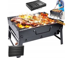 Draagbare Koolgrill in Kofferformaat - Ideaal voor Camping