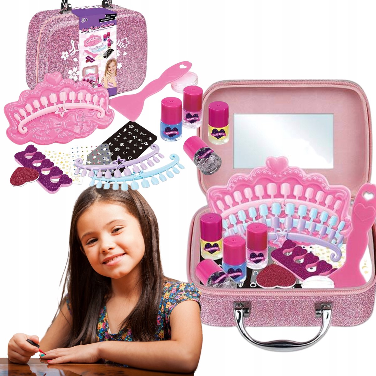 Nagelstudio Koffer voor Kinderen - Complete Manicure Set