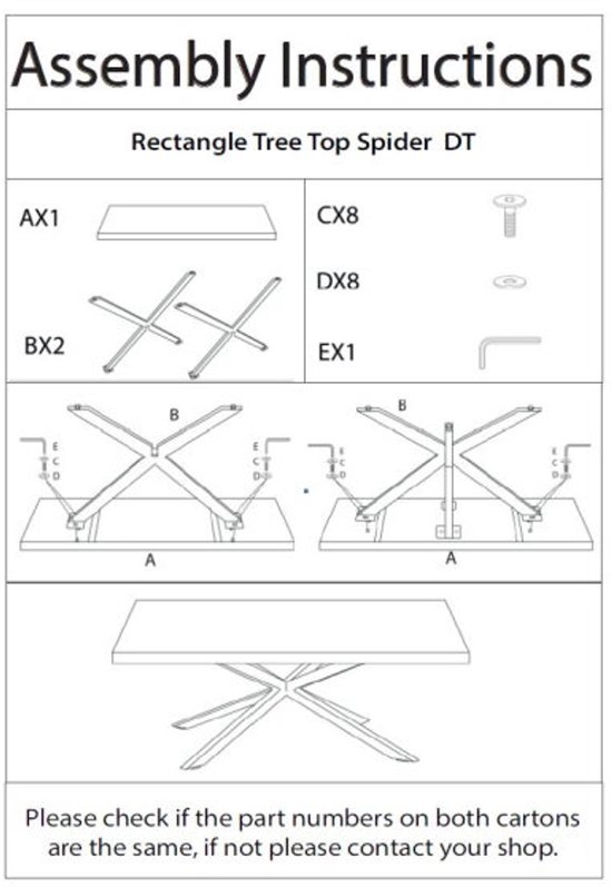 Livingfurn Armoire murale Norris Zwart 110x180cm