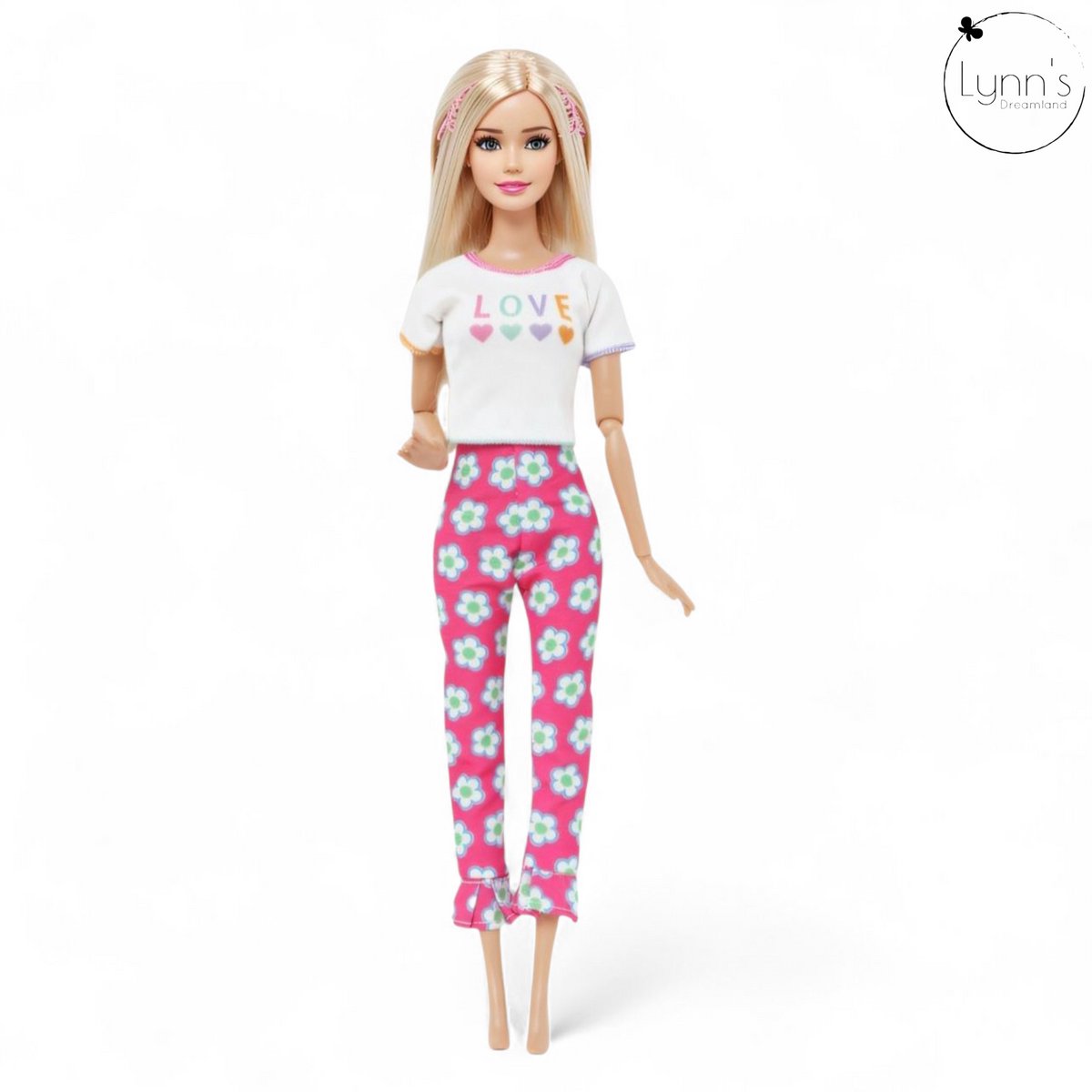 Lynn’s poppenkleertjes - Set ‘Eva’ - Geschikt voor (curvy) modepop - Set van 5 outfits - Jas, jurk, broek, shirt, rok - Cadeauzakje — afbeelding 2