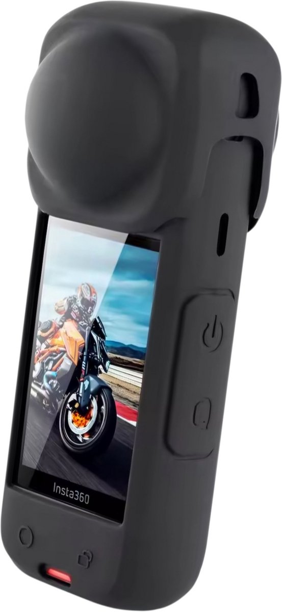 Beschermhoes voor Insta360 One X5 - Lensdop 4 Insta360 One X5 - Siliconen Hoesje +Lens Cover 4 X5 - Beschermhoes voor Insta360 - Lens Protection - Beschermende - anti-kras - Lens Guards - Protective Accessoires voor Insta360 One X5