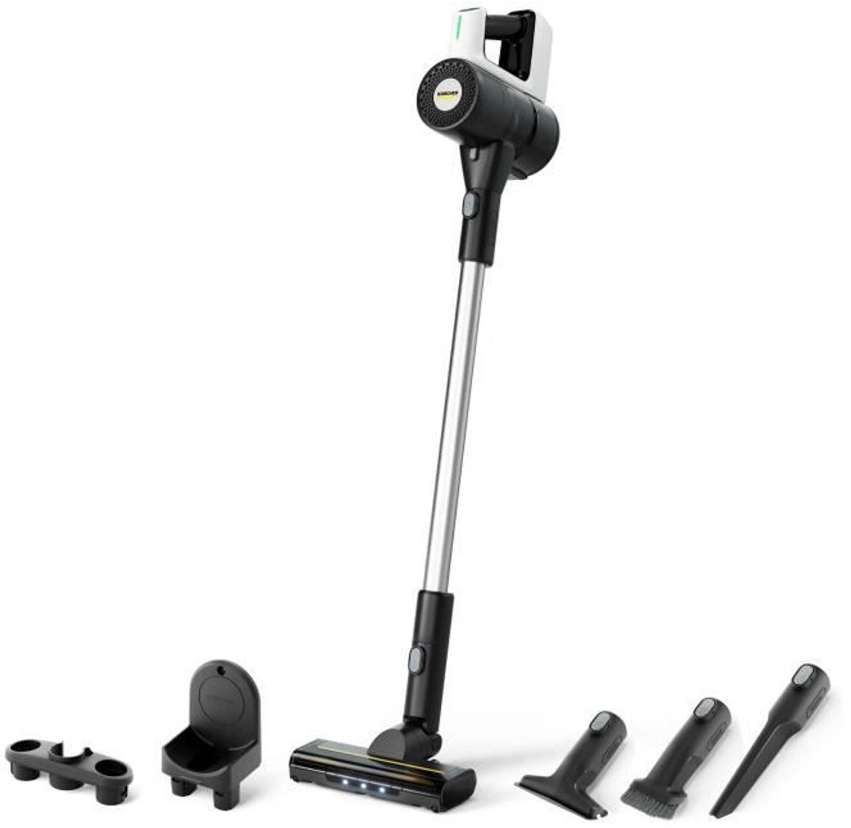 Kärcher VCS 3 Nano Steelstofzuiger - Draadloos - Accu looptijd 40 min - Draaibaar scharnier met Auto-sense intelligente vuildetectie - HEPA filter geschikt voor harde vloeren zoals steen, laminaat, linoleum, PVC maar ook tapijt
