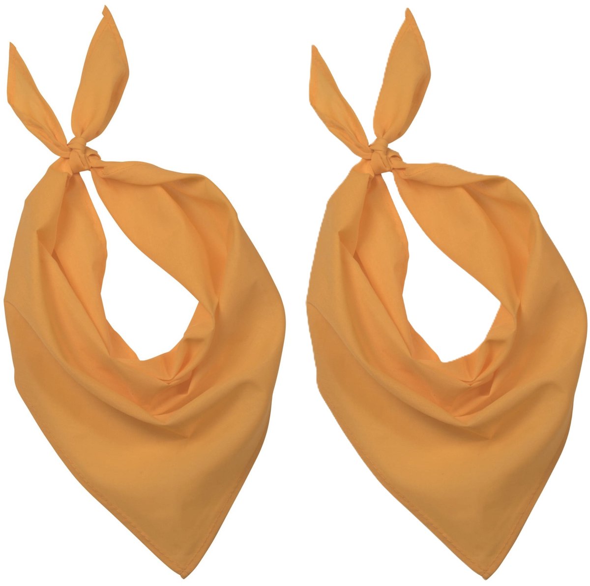 15x Zakdoek bandana geel - hoofddoekjes