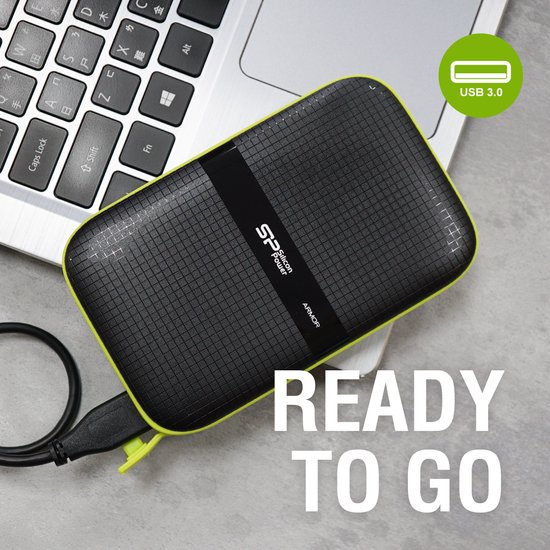 Silicon Power - Armor A60 - Portable USB 3.2 - Externe Harde Schijf - 5TB - Groen van Merkloos — afbeelding 5