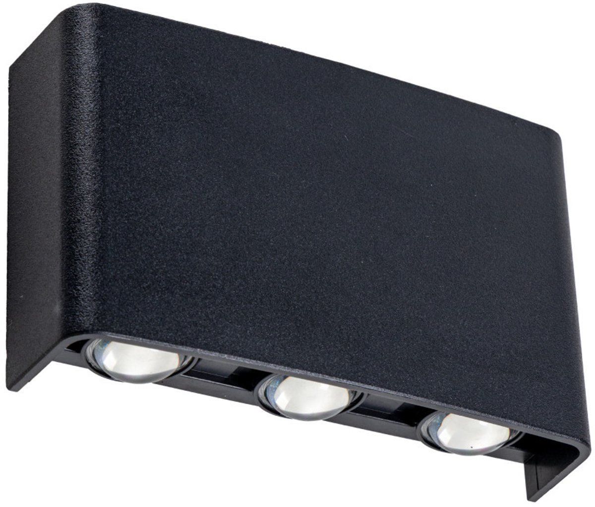 LED’S LIGHT DECO Buitenlamp Up & Downlight met Lichtbron - 450lm - Instelbare Lichtkleur 2000K 2700K 4000K - Waterdicht IP65 Wandarmatuur - Tuinverlichting Gevel - Zwart