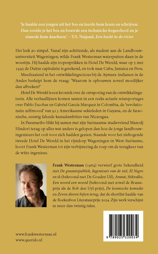 Frank Westerman in close-up, lachend met een grijze baard en bril.