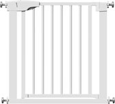 Barrière d'escalier ADSafety sans Embouts - 76 à 82 cm - Fixation par pince - Barrière de sécurité - Barrière pour enfants - Barrière pour chiens - Wit