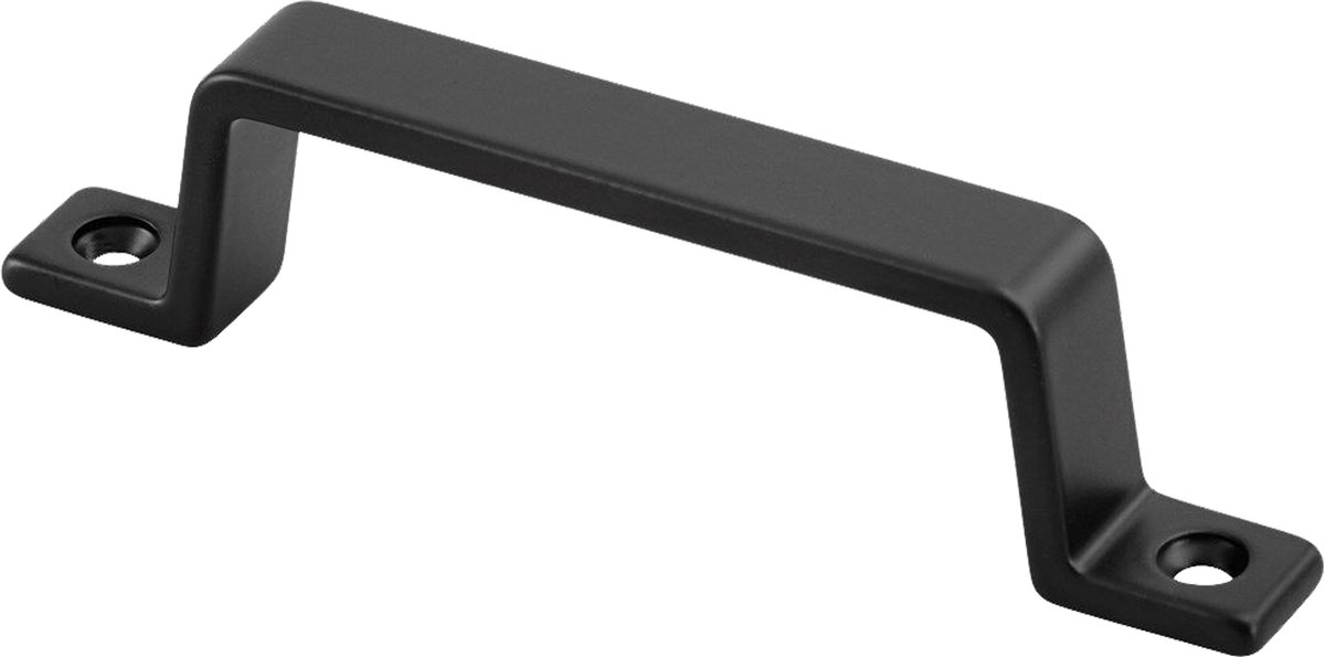 Differnz Meubelgreep - Rechte Vormgeving - Lengte 110 mm - Kleur Mat Zwart - Set van 2 Stuks - Meubelbeslag Geschikt voor Kast- of Ladefront - Geleverd in Blisterverpakking - Totaalgewicht 61 Gram